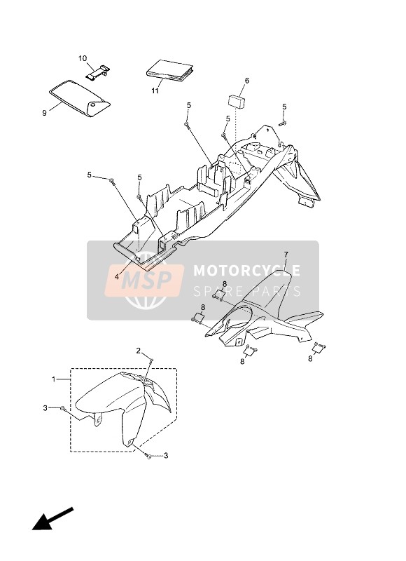 5WXF16690000, Joint, Yamaha, 0